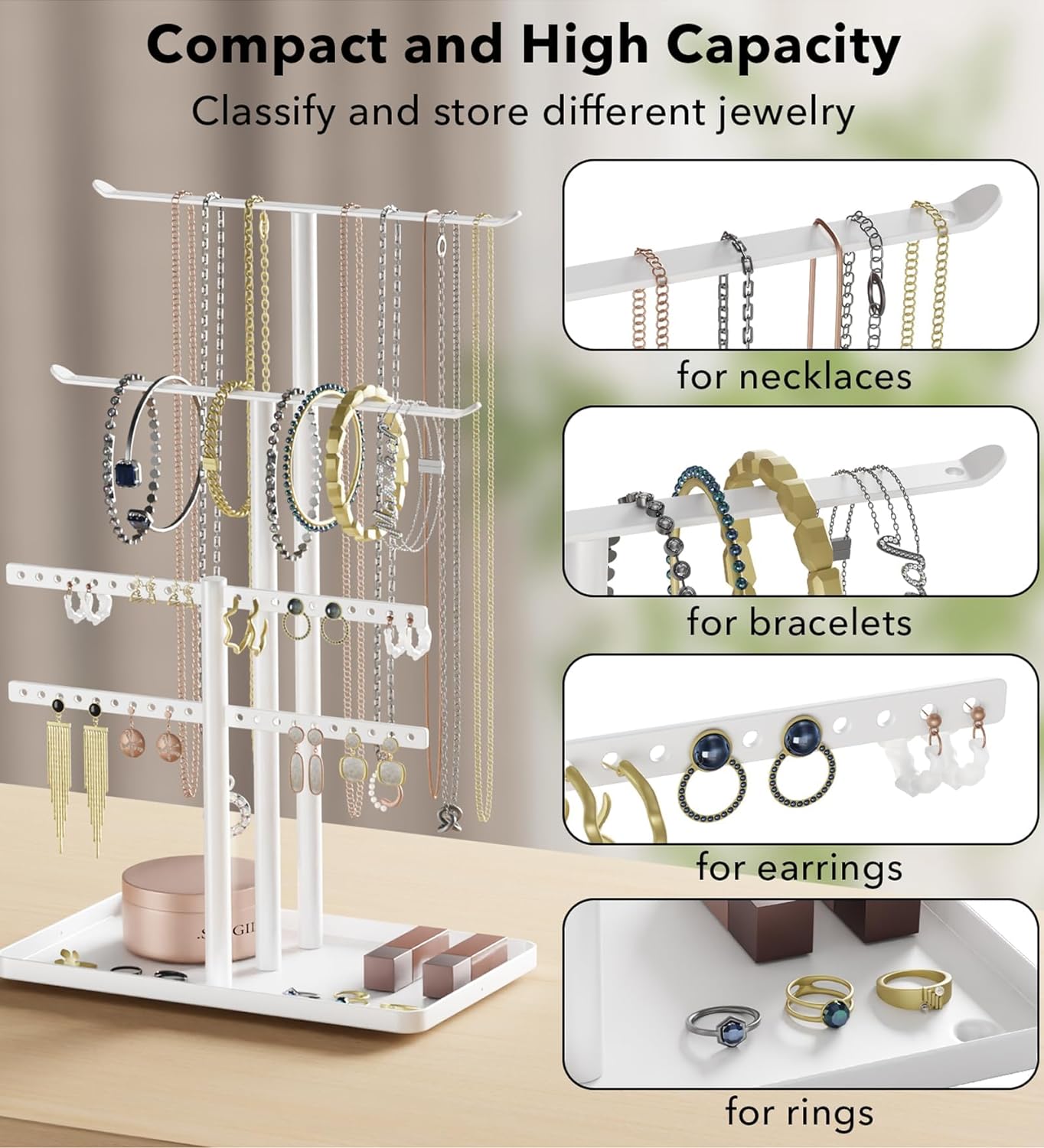 Jewelry Stand, Jewlery Holder, Jewlery Organizer, Jewelry Hanger-14.5 Jewelry Stand, Jewlery Holder, Jewlery Organizer, Jewelry Hanger-14.5